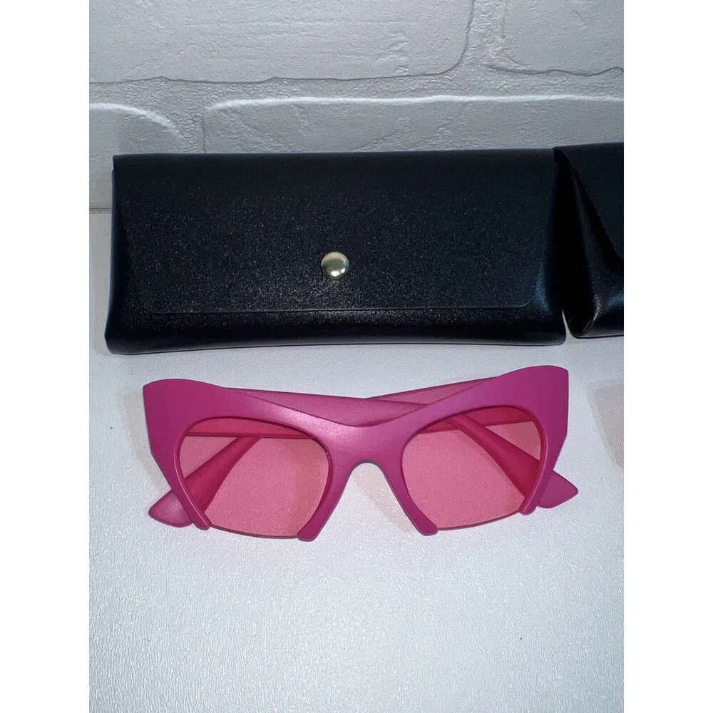 NEW Super Cute Lot Of Two Sunglasses Pink Bright Colorful Shades see photos